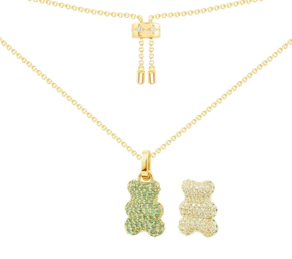 Teddy Golden Green Small Necklace