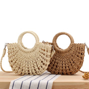 Lauren Straw Bag - Beige