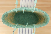 Minted Straw Bag