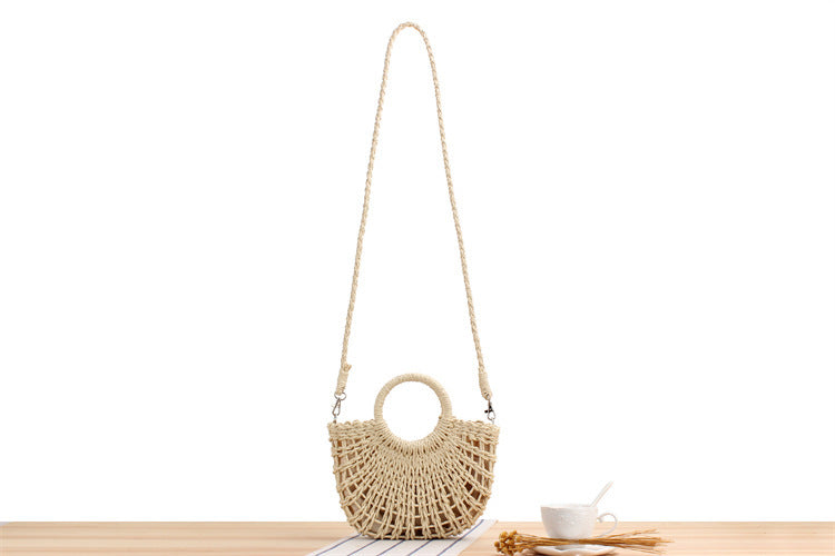 Lauren Straw Bag - Beige