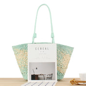 Minted Straw Bag