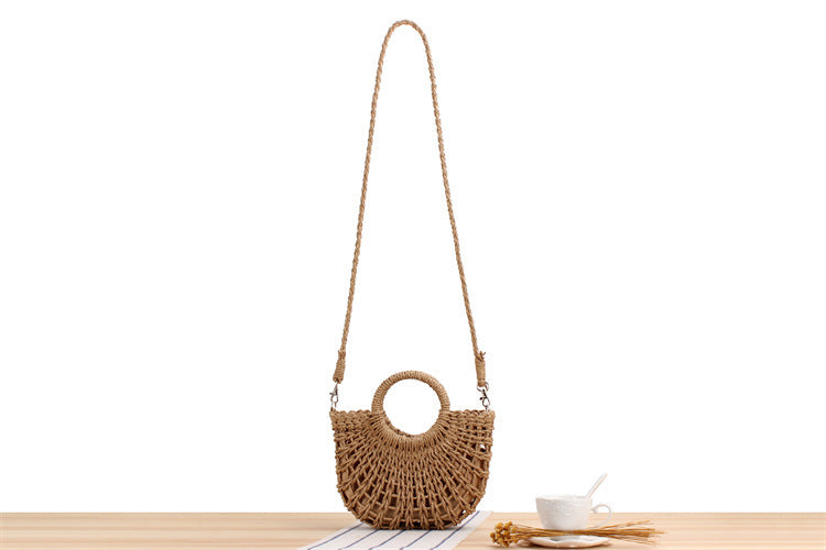 Lauren Straw Bag - Camel