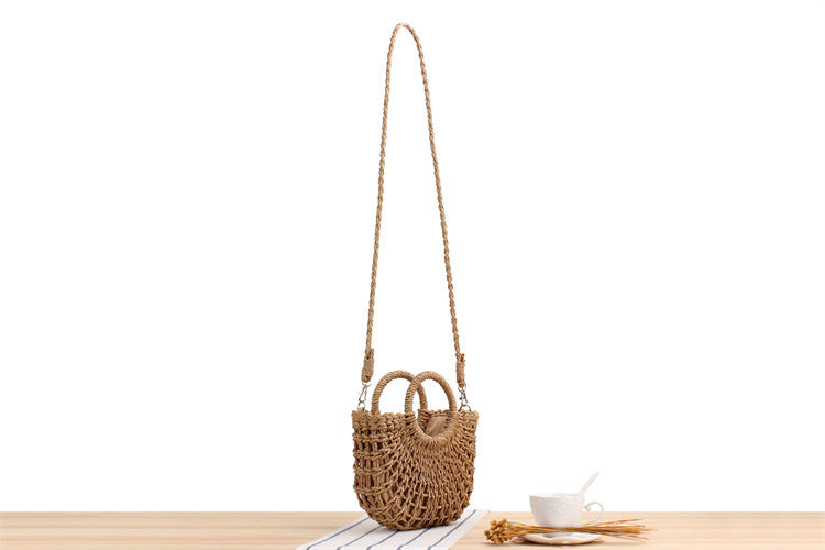 Lauren Straw Bag - Camel