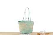 Minted Straw Bag