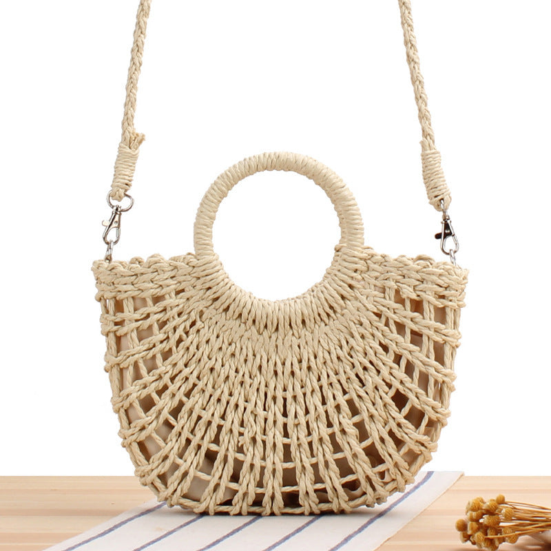 Lauren Straw Bag - Beige