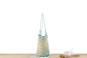 Minted Straw Bag