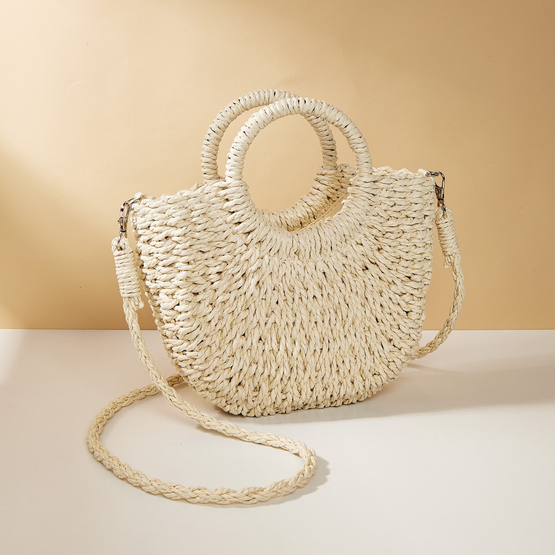 Chloe Straw Bag - Beige