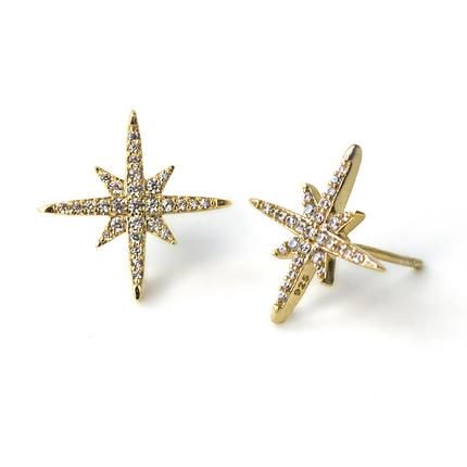 Gold Falling Star Stud