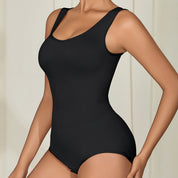 Seamless Body Shaping With Hooks - Black