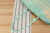 Minted Straw Bag