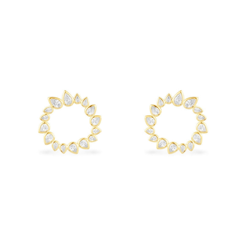 Golden mini earrings