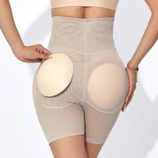 Buttocks  Padding Short Shapewear - Beige