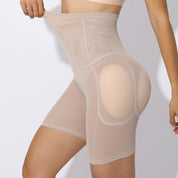 Buttocks  Padding Short Shapewear - Beige