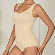 Seamless Body Shaping With Hooks - Apricot