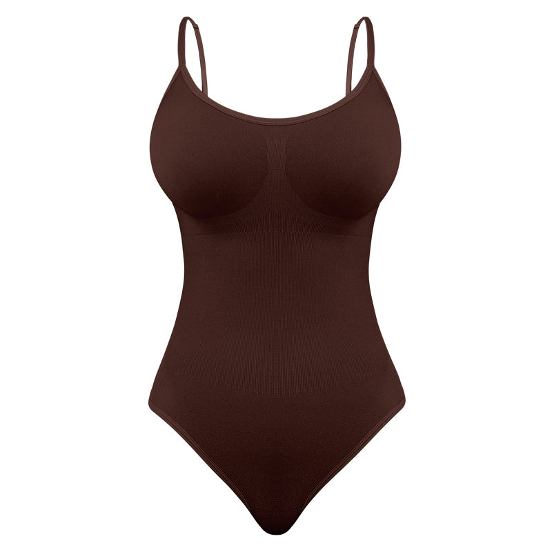 Tummy Control Bodysuit Shapewear - Mocha