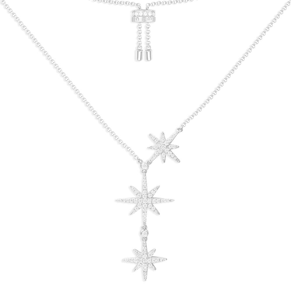 Triple Falling Star Necklace