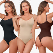 Tummy Control Bodysuit Shapewear - Mocha