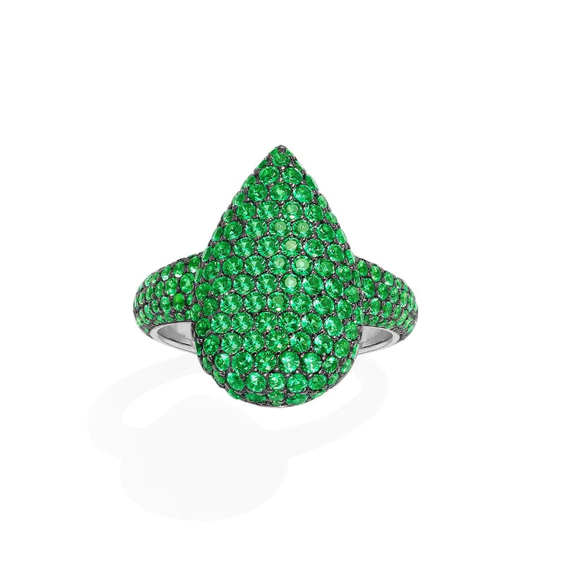 Festive Small Green Ring