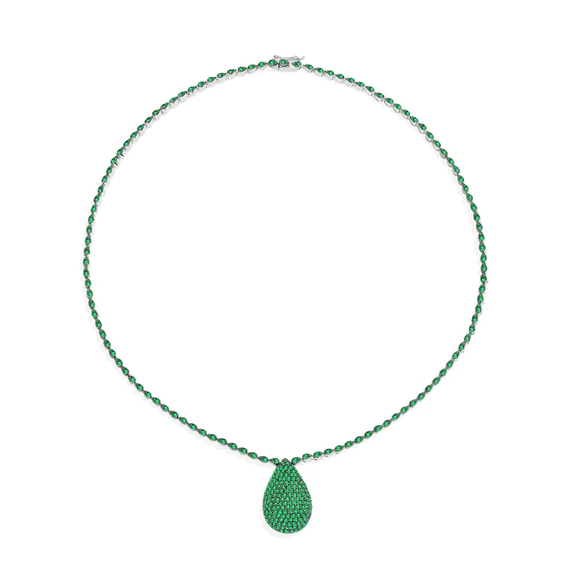 Festive Green Necklace