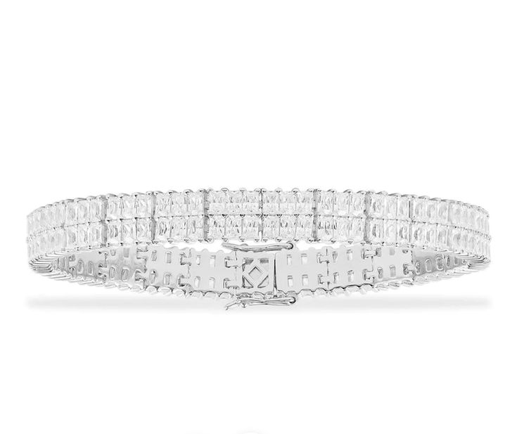 Double Baguette Tennis Bracelet