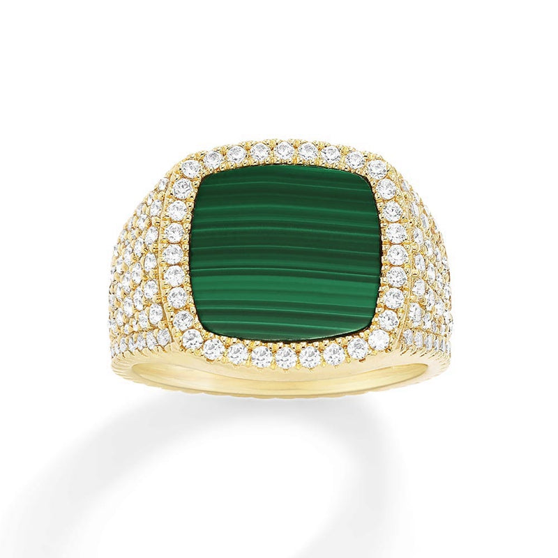 Green Square ring