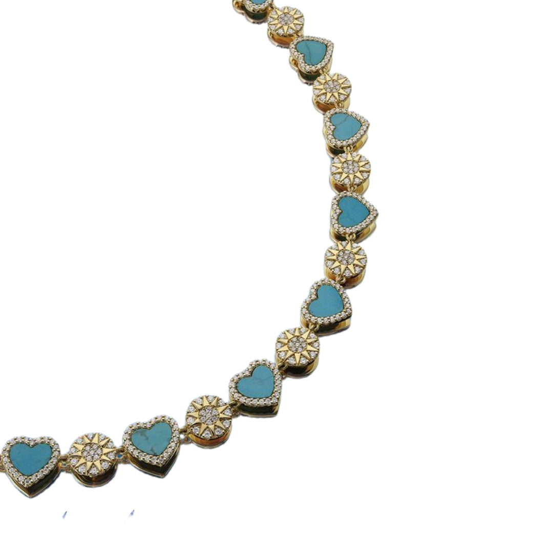 Turquoise Heart Chocker