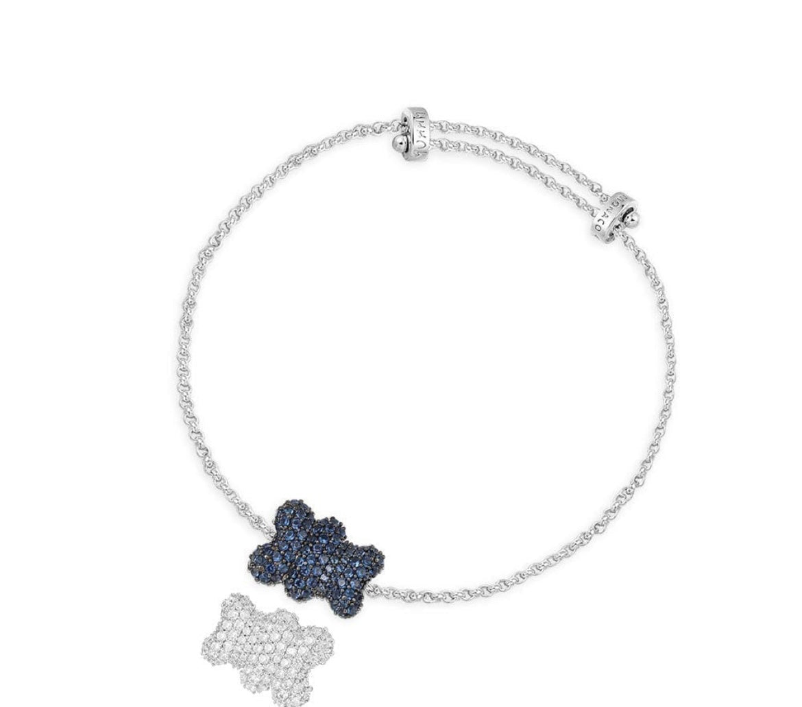 Teddy Silver Blue Bracelet