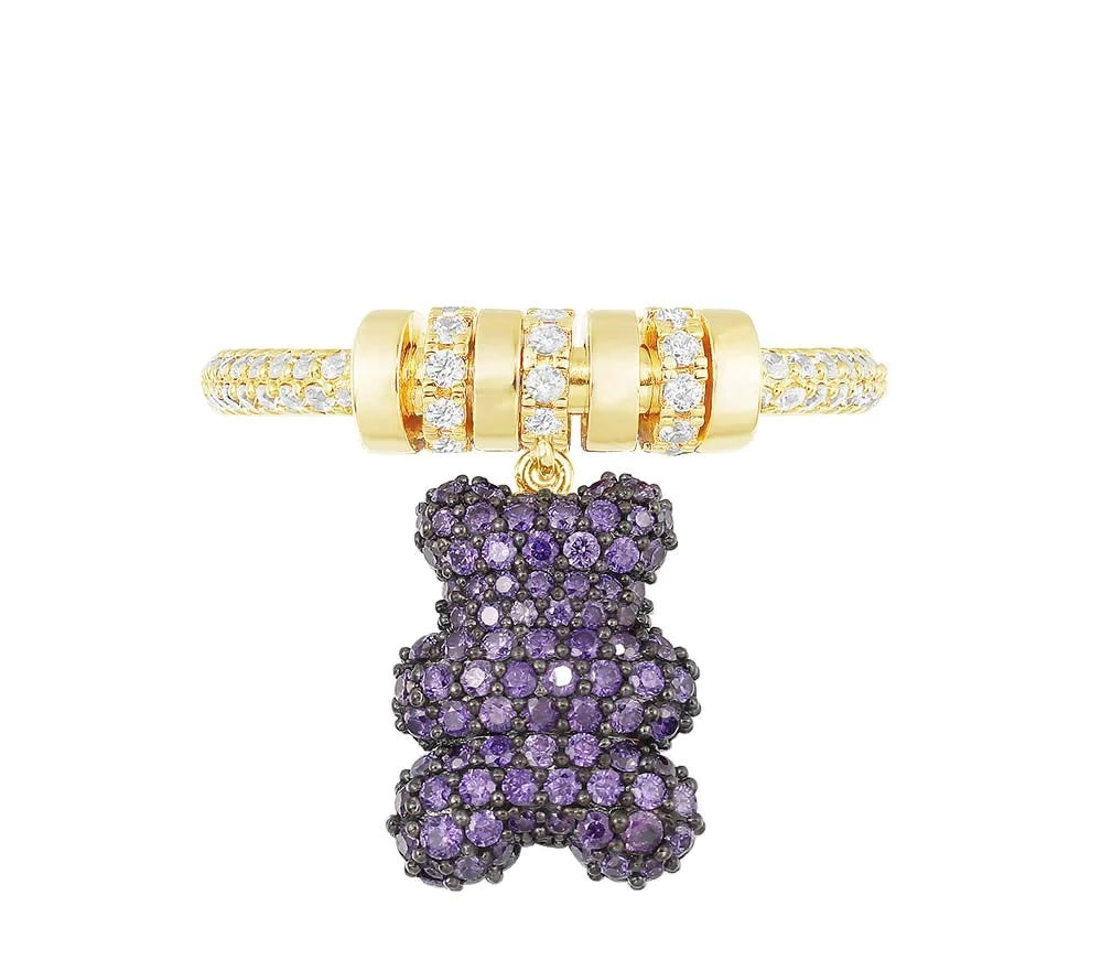 Teddy Violet Purple Ring