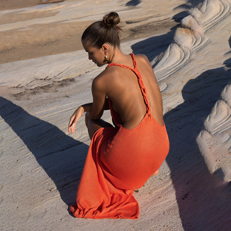 V-Neck Beach Dress