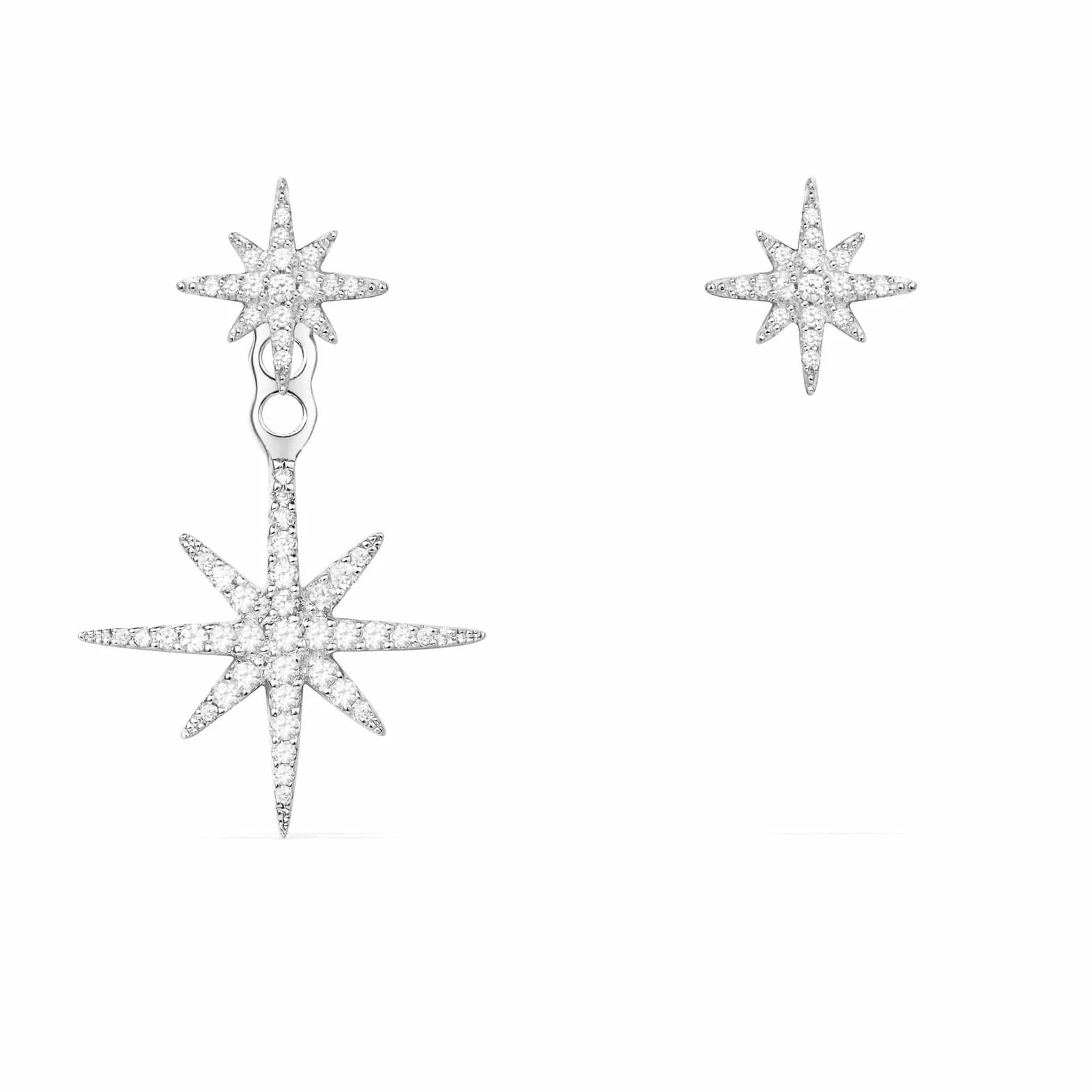 Asymmetric Falling Star Underrobe Earring