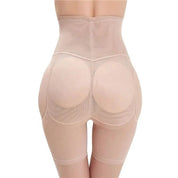 Seamless Shapewear With Padded Hips - Beige