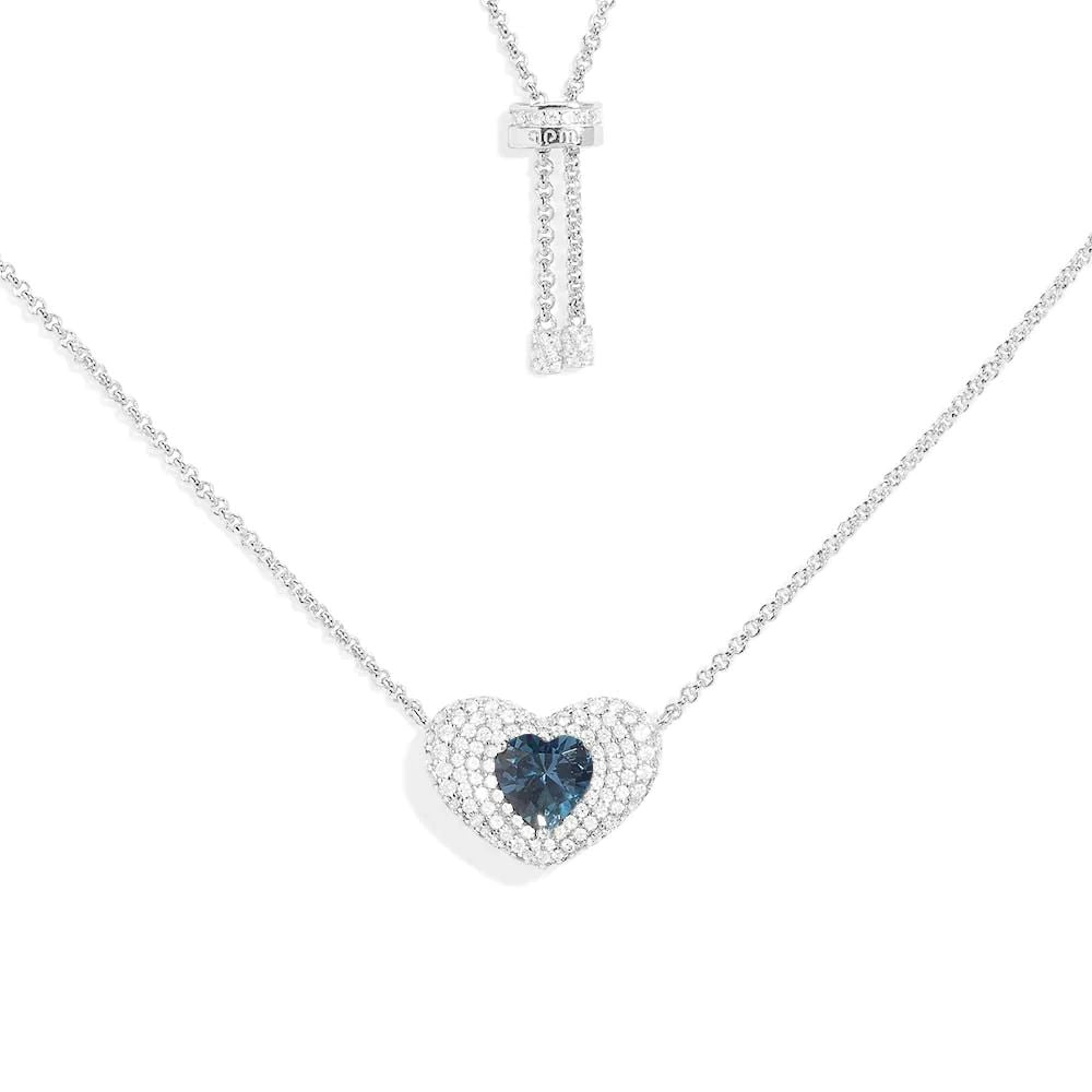 Blue Heart Necklace