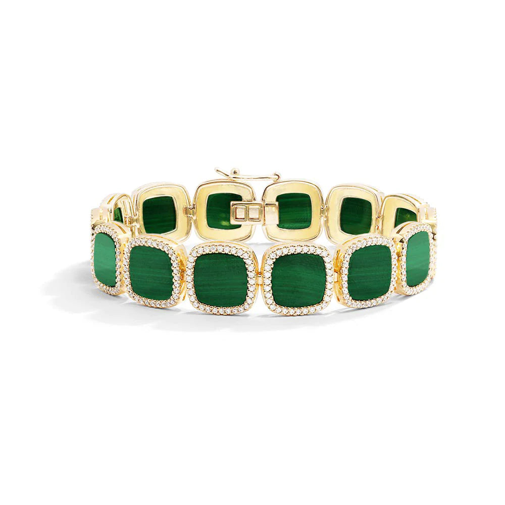 Green Square Bracelet