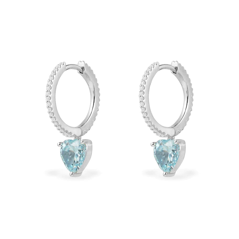 Earring With Blue Heart