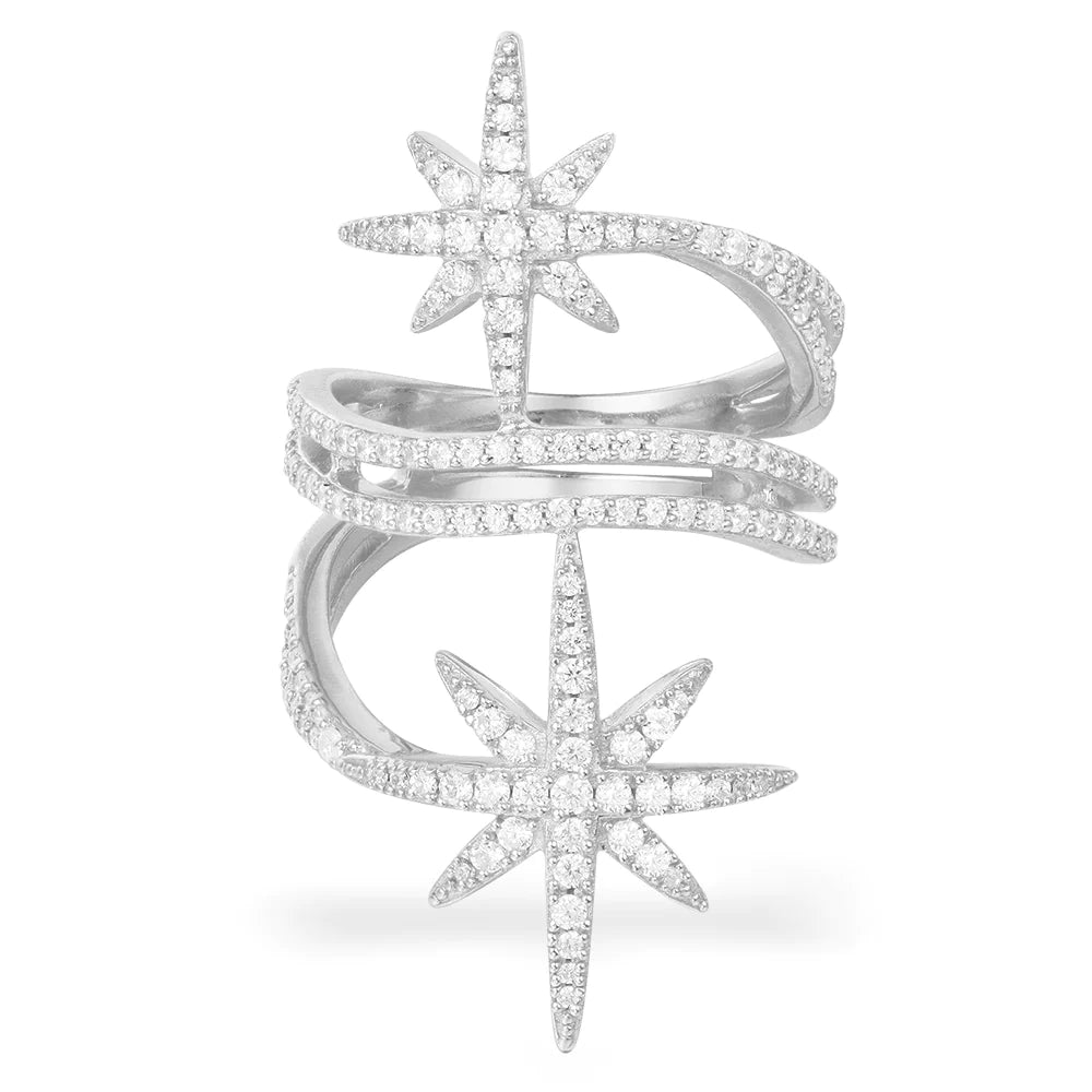 Double Falling Star Ring