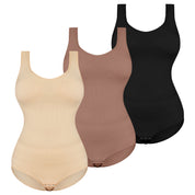 Seamless Body Shaping With Hooks - Apricot